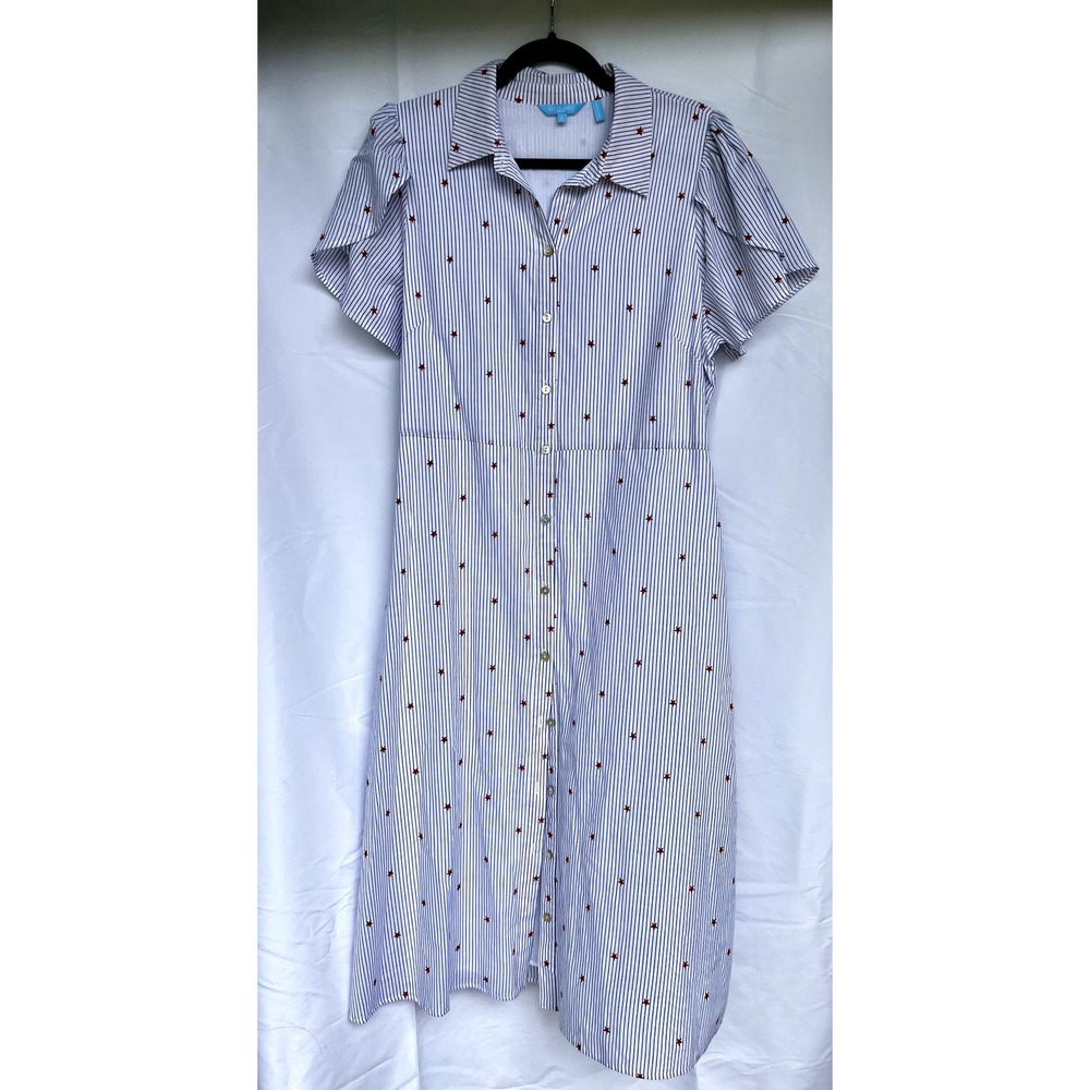 Stars and Stripes Short Sleeved Maxi Dress